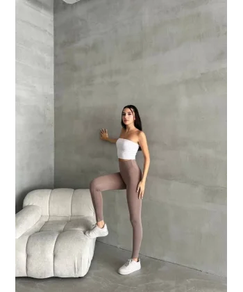 Kadın Yüksel Bel Korse Detay Toparlayıcı Tayt