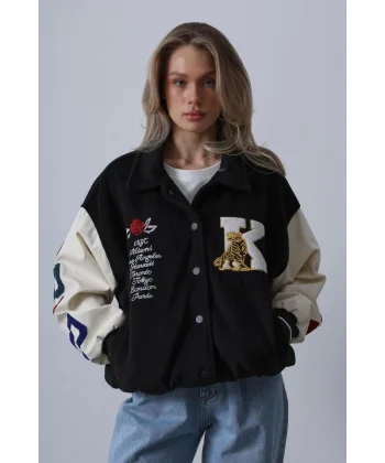 Kaşe Biker Ceket  iyah