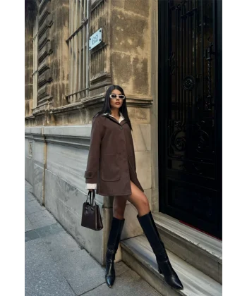 KAŞE CEKET 4 DÜĞE ODE  Kahverengi