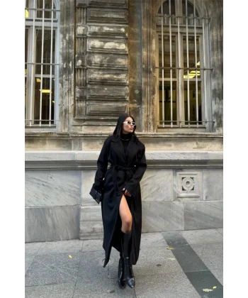 KAŞE KABAN MAXİ  Siyah