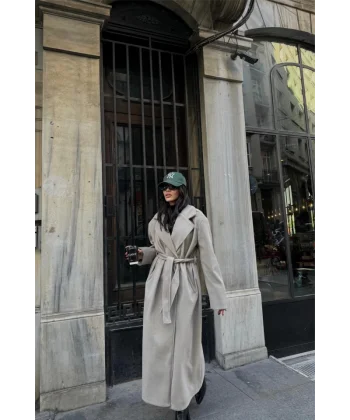 KAŞE KABAN MAXİ  Vizon