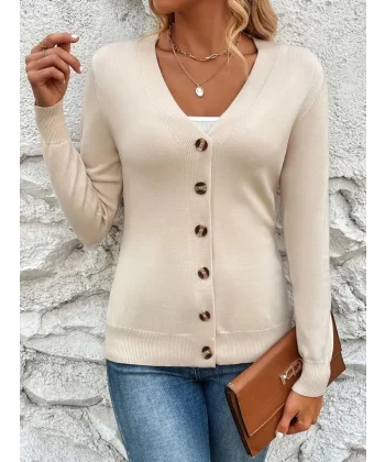 Kasın Uzun Kollu önü Düğmeli Kısa Hırka