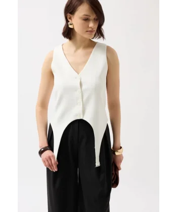 Kemer Detay V Yaka Yelek