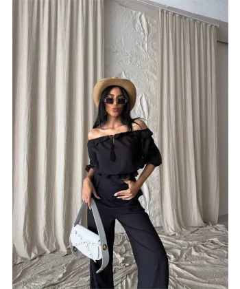 KETEN ADONNA YAKA KO HAIR ŞERİT  PANTOON TAKI  iyah