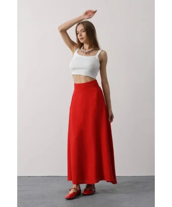 Keten Etek - Kırmızı