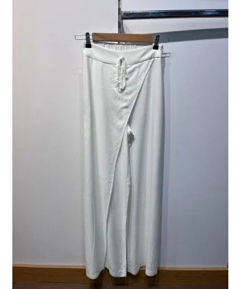 Keten Önü Çapraz Pantolon