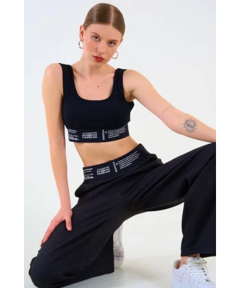 Kısa Büstiyer - Siyah