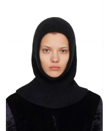 Kışlık Tam Kalıp Boğazlı Dokuma Triko Bere - Siyah