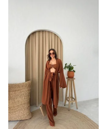 KRINKI BÜTİYERPANTOONKİONO TAKI  Kahverengi