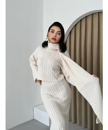 Laon Şallı Triko Takım