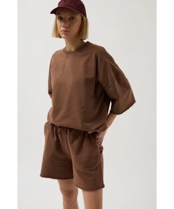 Lazer Kesim Bağcık Detay Şort