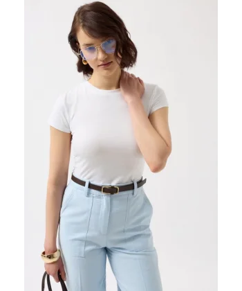 Likralı Basic Thirt