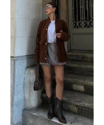 Livia Astarlı Suni Kürk Ceket 6109-08