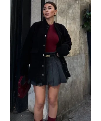 Livia Astarlı Suni Kürk Ceket 6109-08