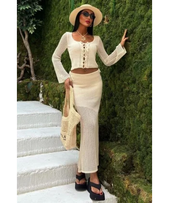 Lobelia Kroşe Bağlamalı Takım 9655-01