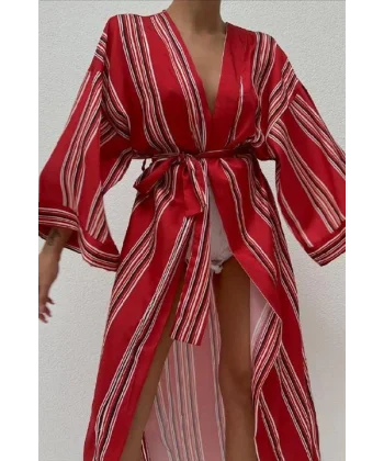 Lucinda Çizgili Kimono 5014-04