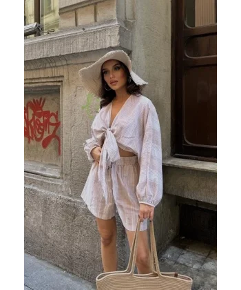 Mandy Keten Şort Takım 9810-0025