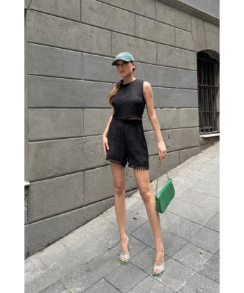 Marla Şortlu Keten Takım 9441-08