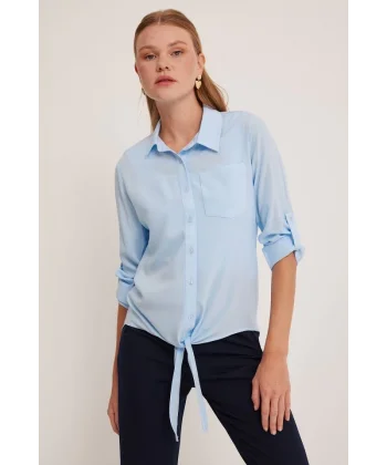 Mavi Viskon Gömlek 20237