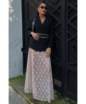 Maxi Dantel Etek 4047