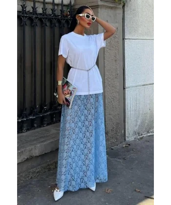 Maxi Dantel Etek 4047