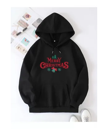 Merry Chrıstmas Sweatshirt & Hodie - Siyah