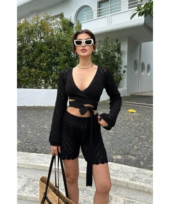 Meryl Kroşe Bağlamalı Takım 9864