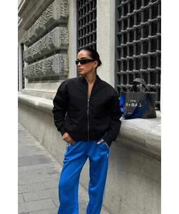 Michonne Ribanalı Bomber Ceket 7059 -08