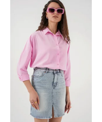 Mini Kot Etek 8037  Mavi