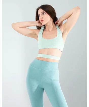 Mint Önü Kurdeleli Askılı Dalgıç Crop