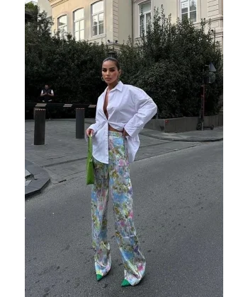 Mirian Sırt Dekolteli Gömlek 3228-08