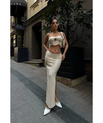 Mischa Cut Out Ajurlu Takım 9839