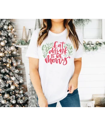 Noel İçin Özel Tasarım T-shirt - Beyaz