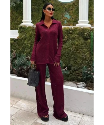 Odette Ajurlu Triko Pantolon Takım 9934