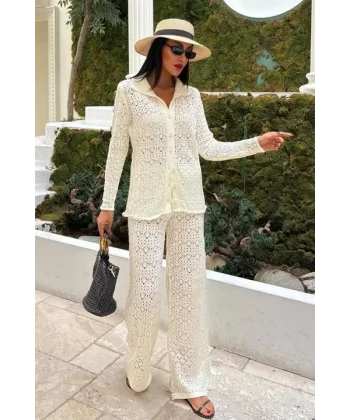 Odette Ajurlu Triko Pantolon Takım 9934