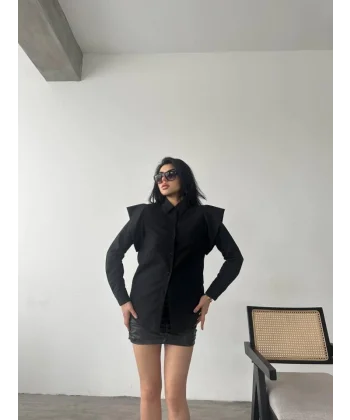 Omuz Tasarım Detaylı Gömlek