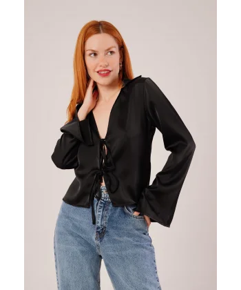 Önden Bağlama Detaylı aten iyah Bluz