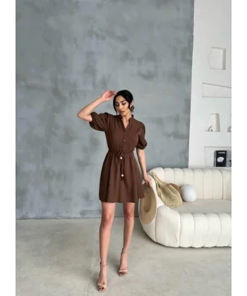 ÖRGÜ KEERİ ÖNDEN DÜĞEİ KIA EBİE  Kahverengi