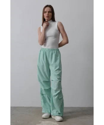 Paraşüt Cargo Pantolon - Mint