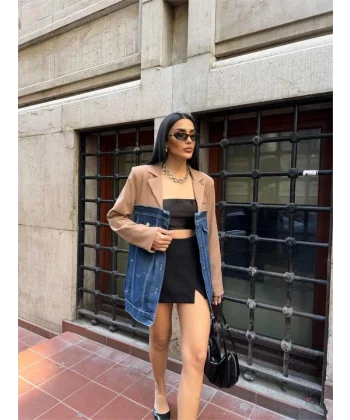 PARÇAI CEKET ÜT ATA  AT KOT  Kahverengi