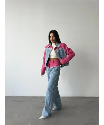 PARÇAI KOT CEKET  PANTOON TAKI  Fuşya