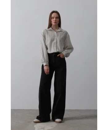 Parçalı alaş Denim  iyah