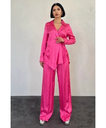 Pembe Jakarlı Biye Takım