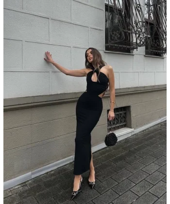 Pencere Detaylı Elbise