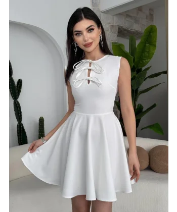 Perp Fiyonk Detaylı Elbise