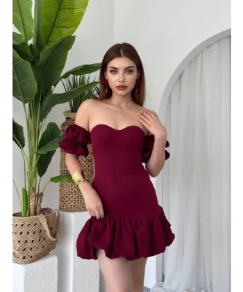 Peyda Straplez Elbise