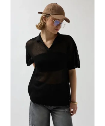 Polo Yaka Transparan  Thirt