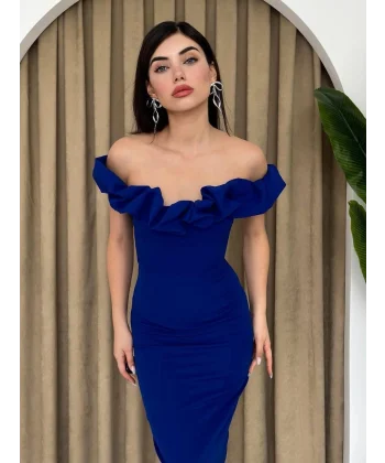 Popi adonna Yaka Kalem Elbise