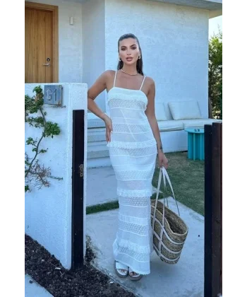 Regina Dantel Detay Elbise 2754-01