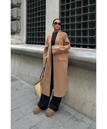 Rossie Uzun Kaşe Kaban 7061